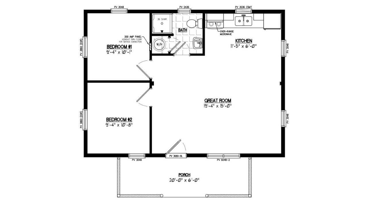 Cozy Little house by Cozy Cabins floor plan