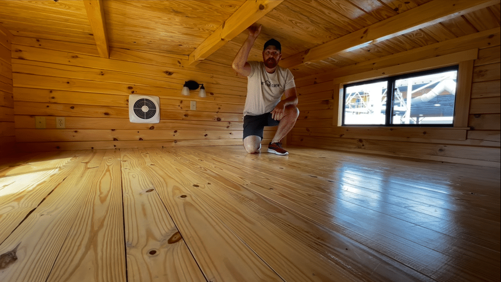 tiny log cabin