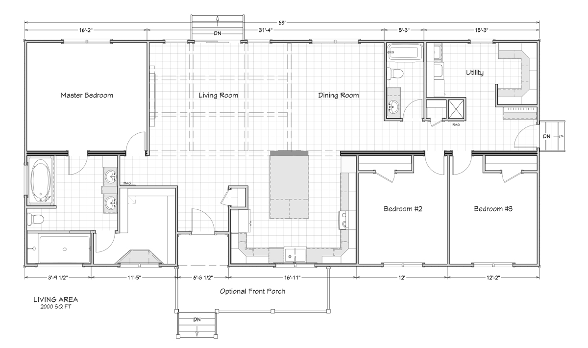 nc modular home floor plan