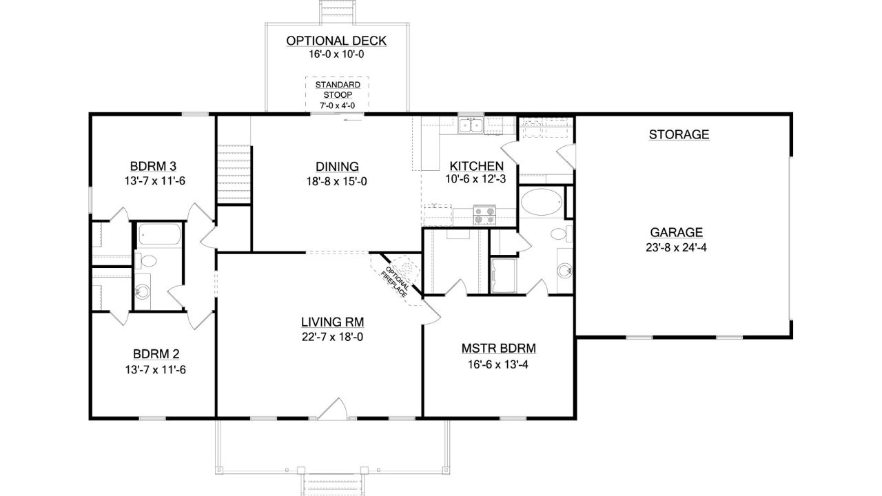 Modern Farmhouse style Alabama Home floor plan