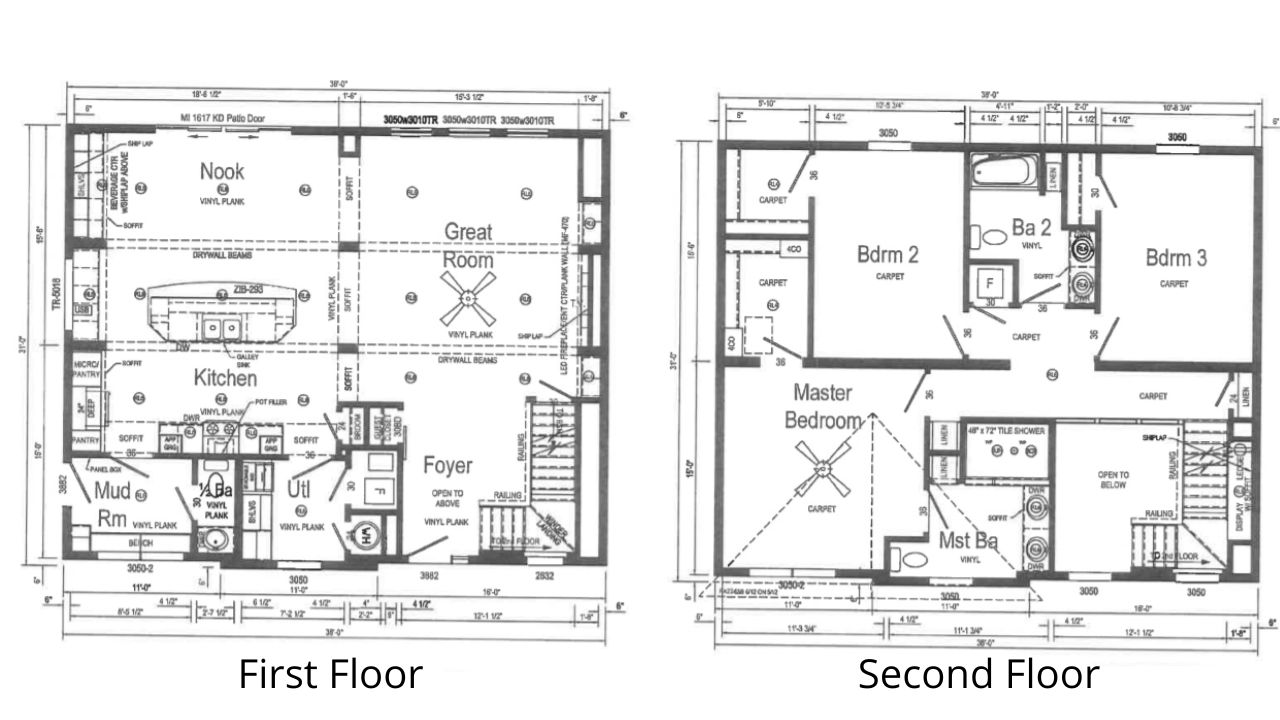 2 story modern farmhouse floor plan