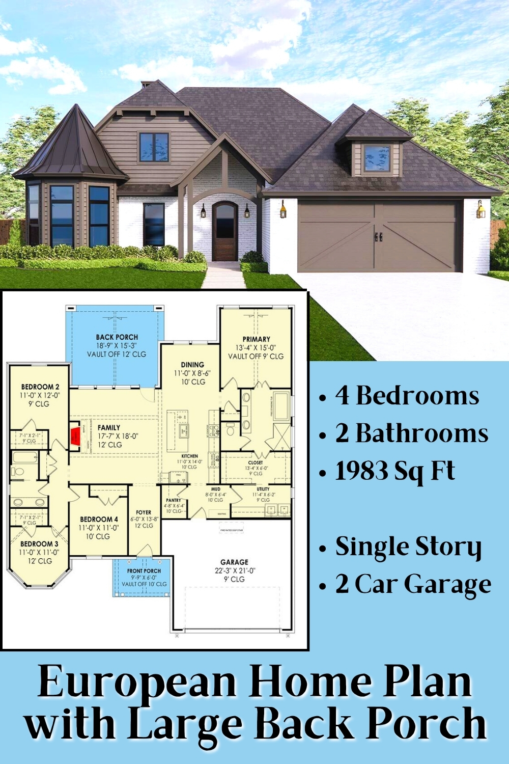 4 Bedroom House Plans 1