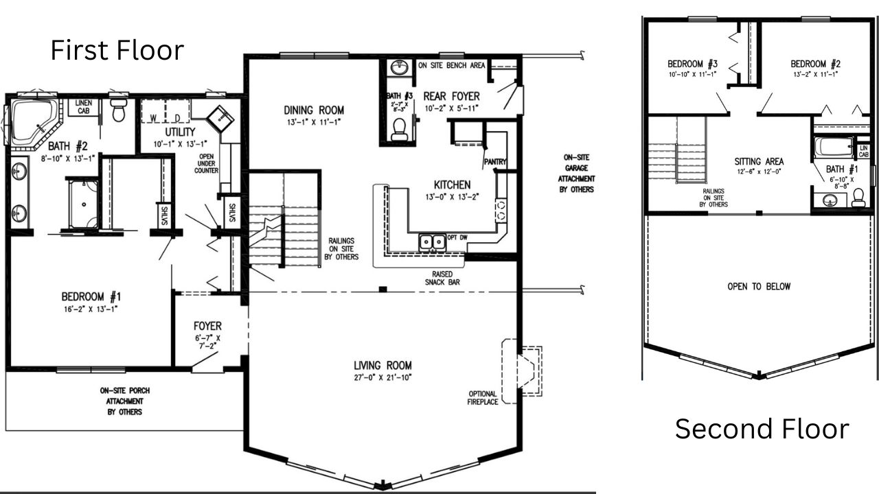 Log Cabin Modular House floor plan