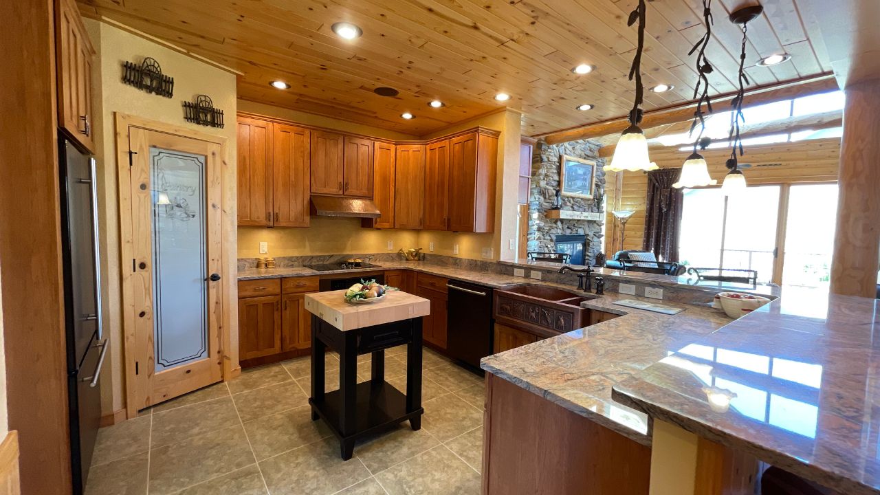 Log Cabin Modular House kitchen