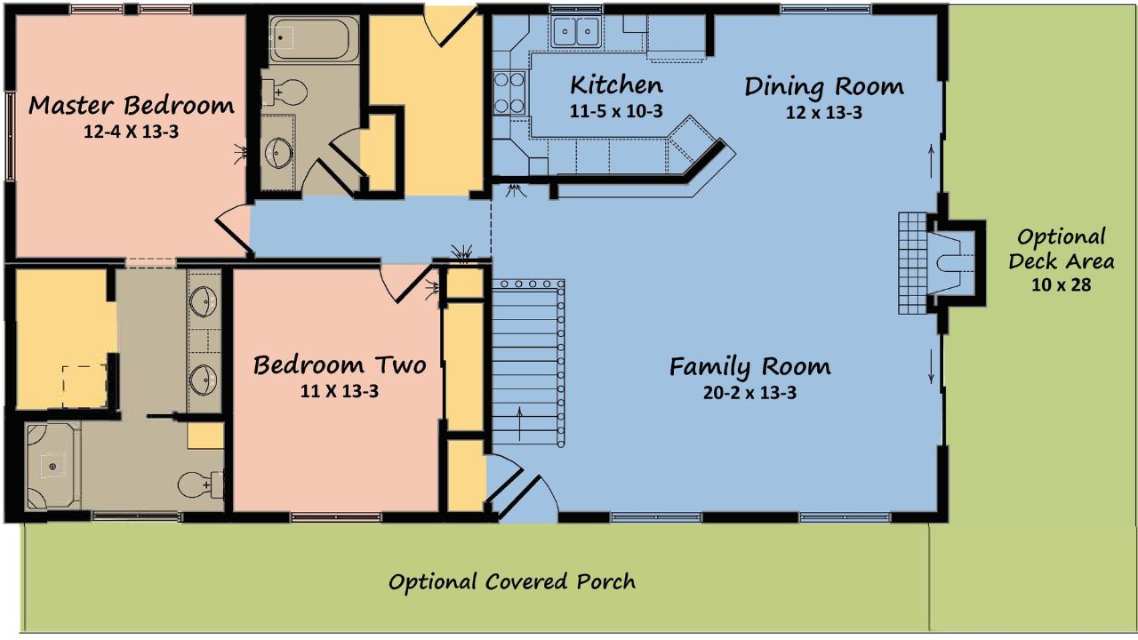 Modular home in Wisconsin floor plan