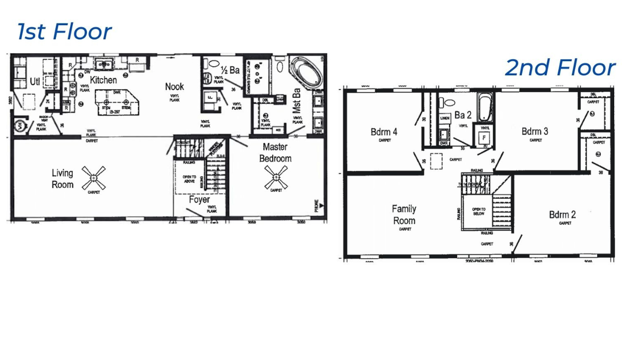 two story house design floor plan
