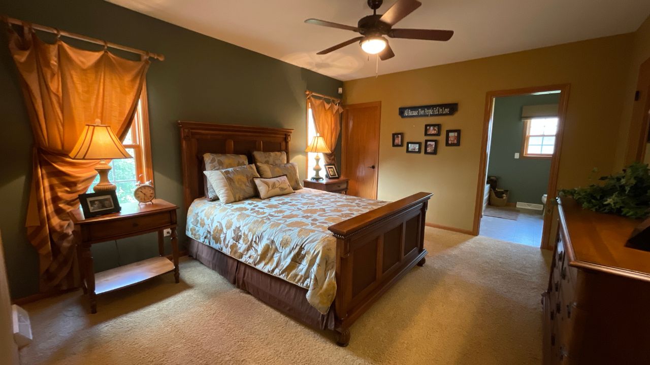 craftsman style house master bedroom
