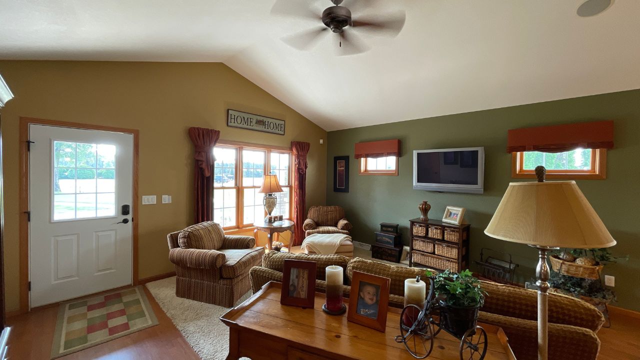 craftsman style house living room