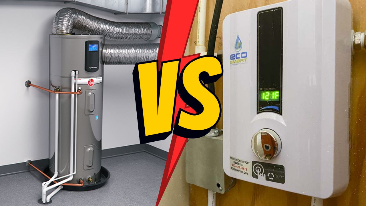 heat pump water heater vs tankless water heater
