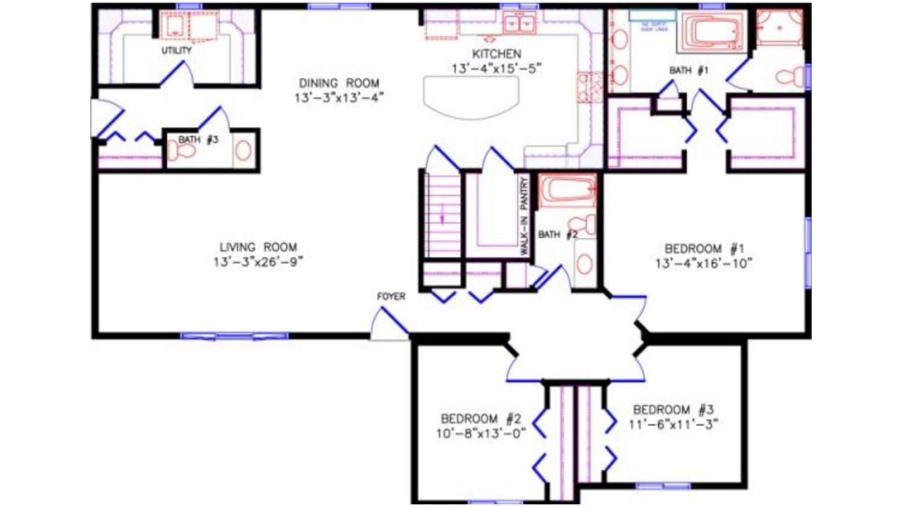 modern farmhouse style home floor plan