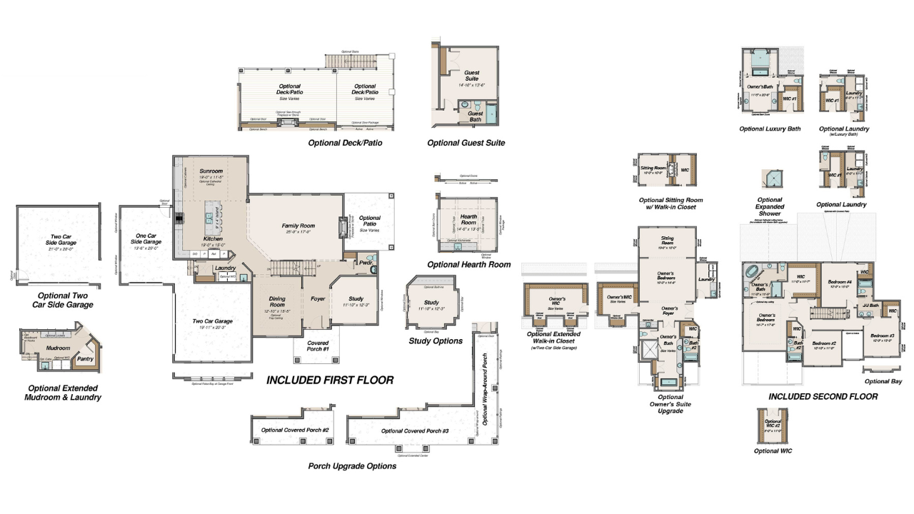 5 bedroom house modern bohemian floor plan