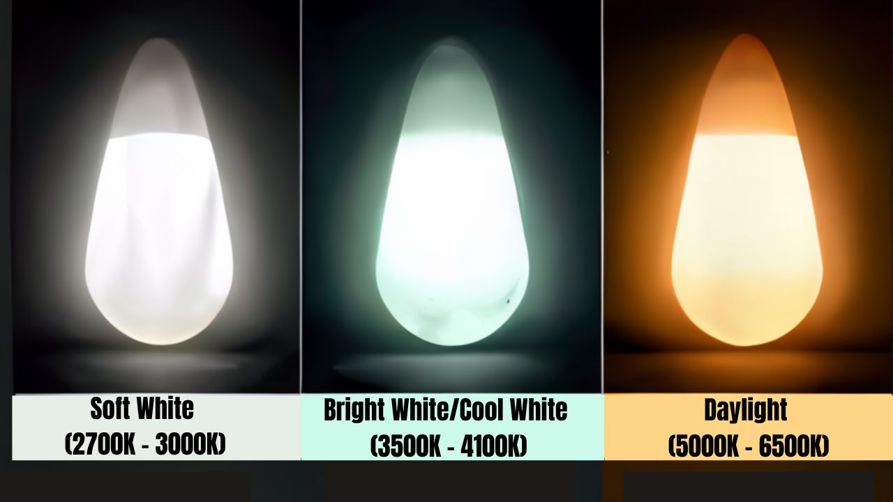 color temperatures for light bulbs