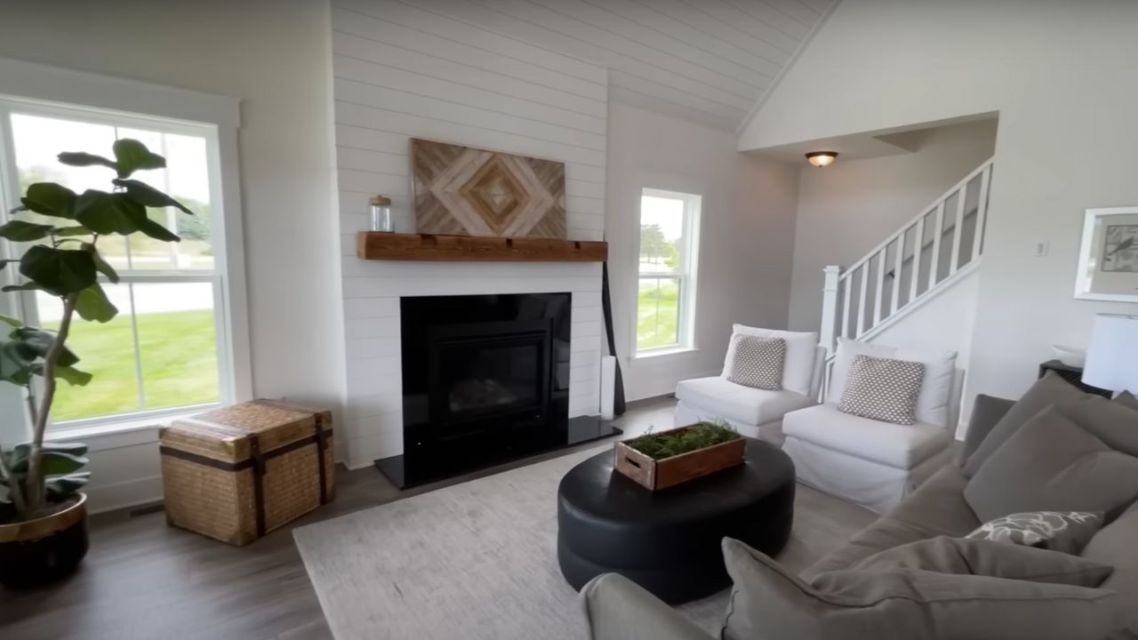 Michigan modular home living area