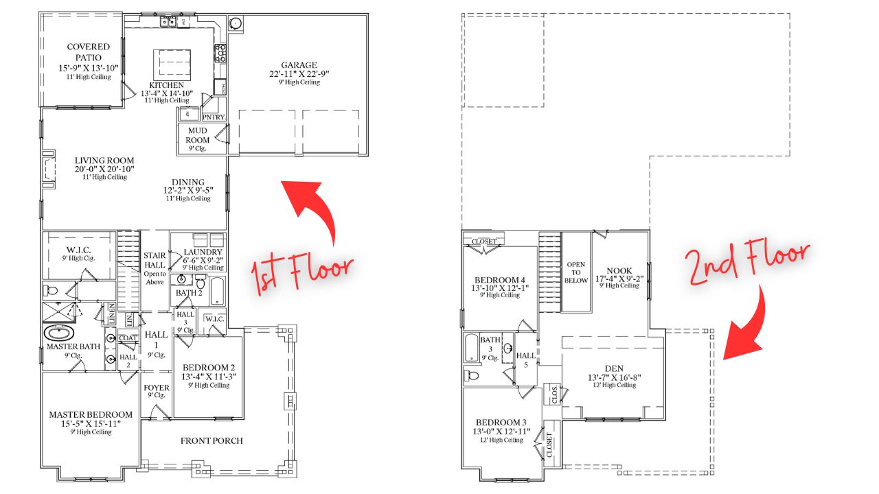 Custom Two story home floor plan