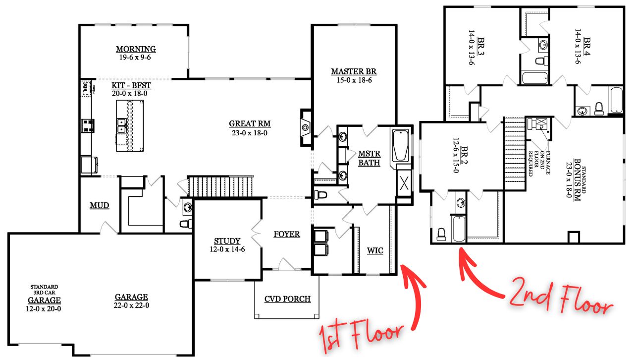 diyanni Homes modern farmhouse floor plan