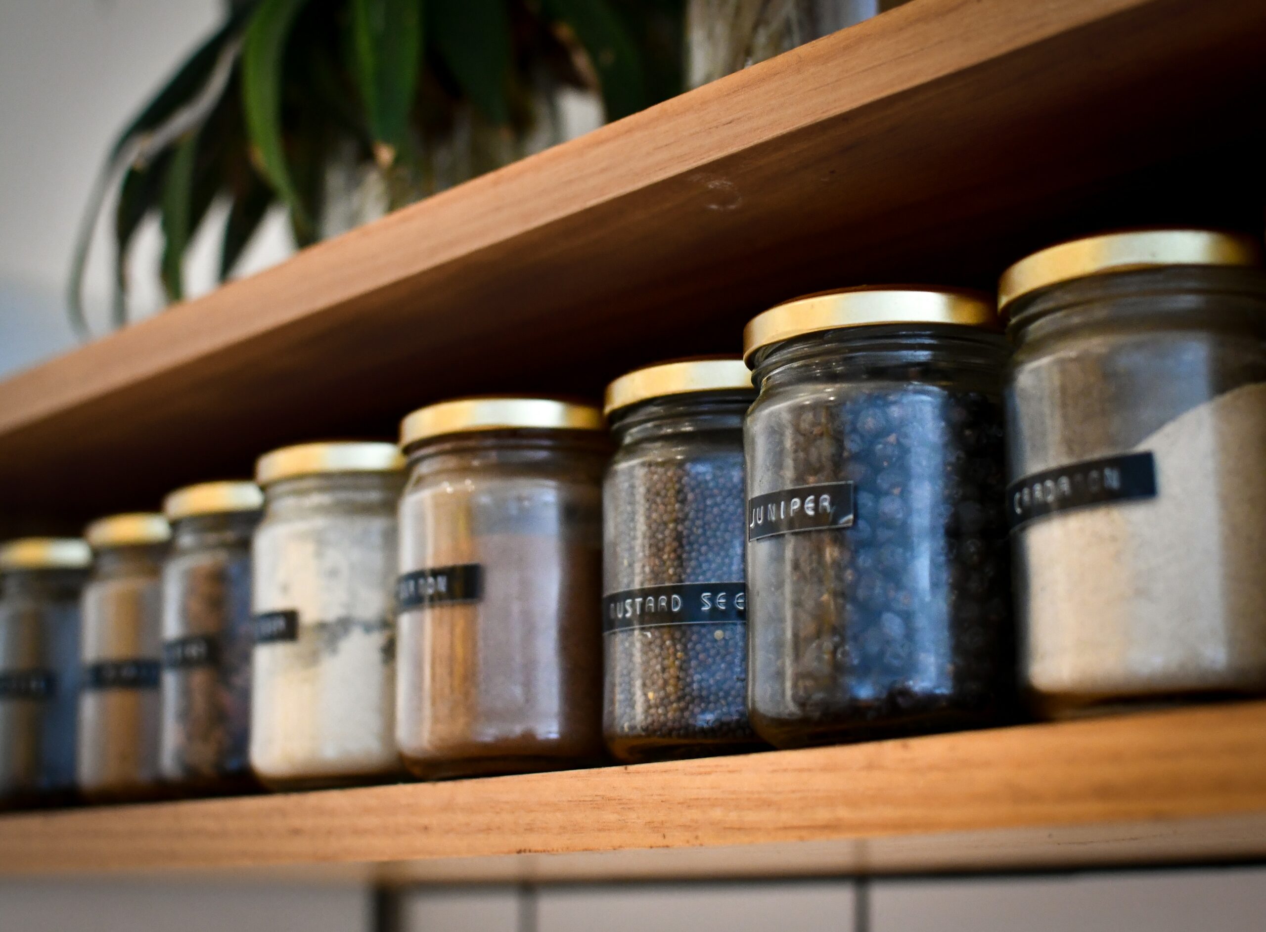 Mason jars for kitchen decor