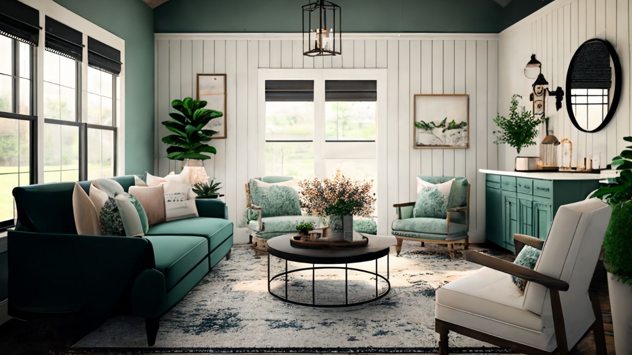 modern farmhouse decor living room