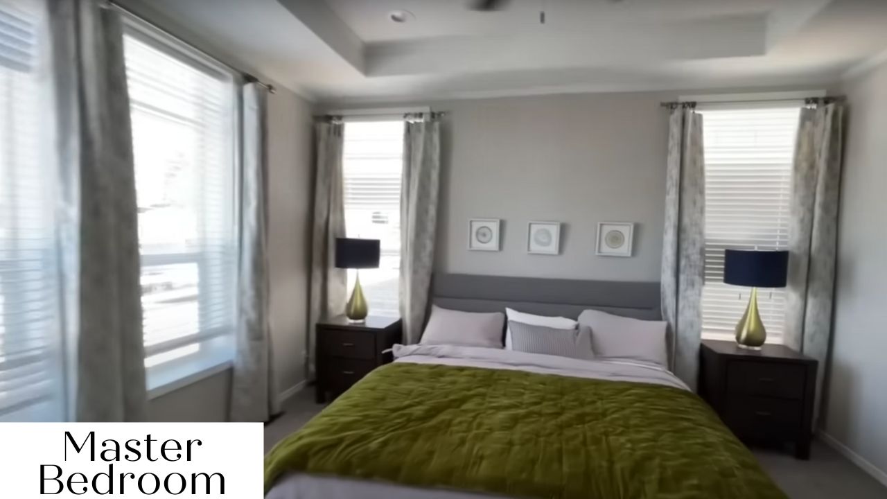 Master bedroom double-wide home