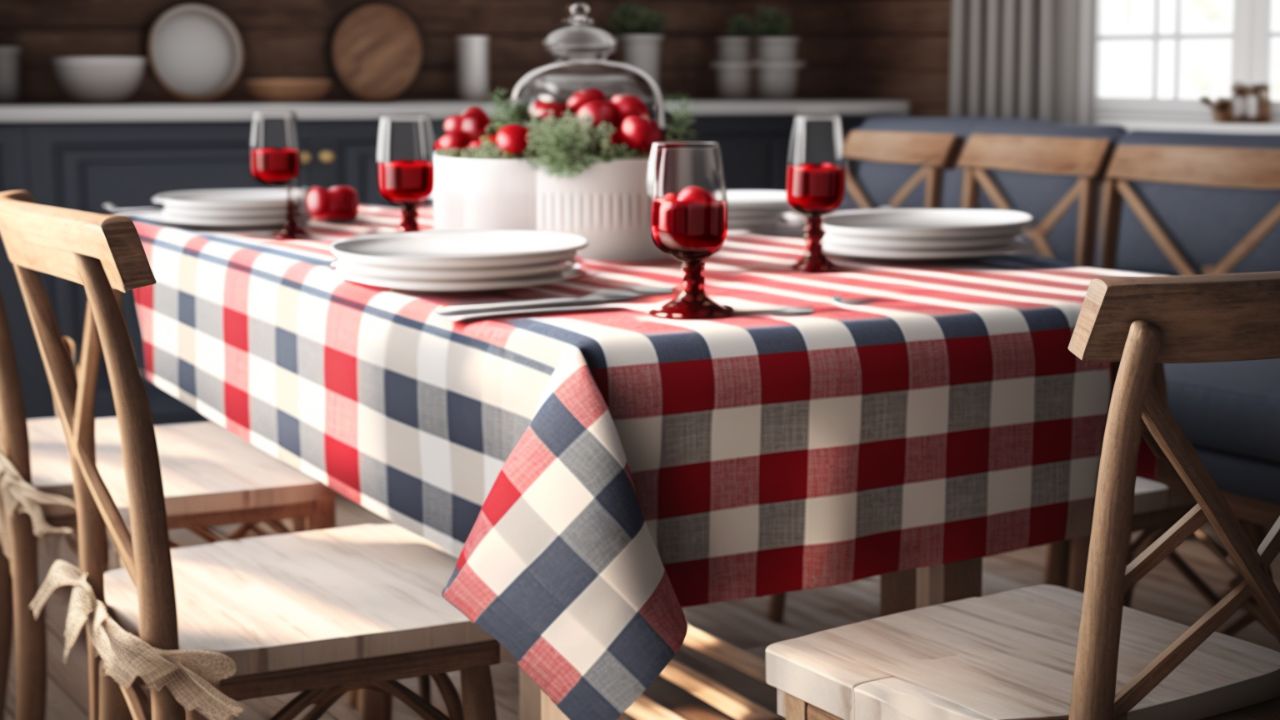 4th of july home decor table cloth