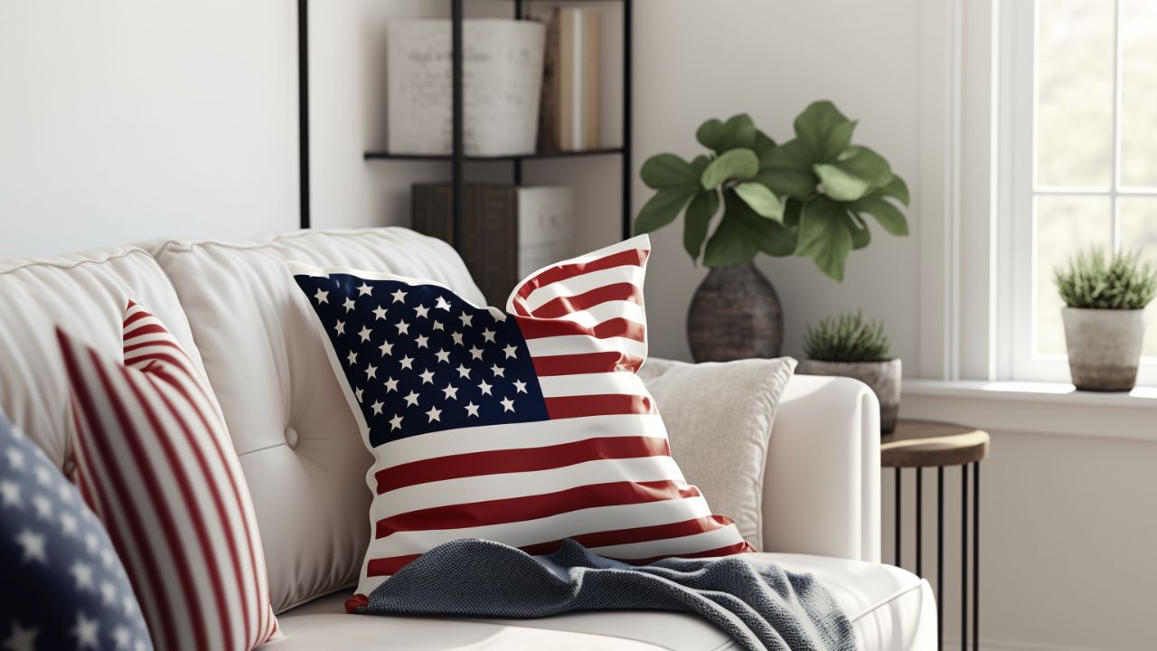 4th of july home decor throw pillows