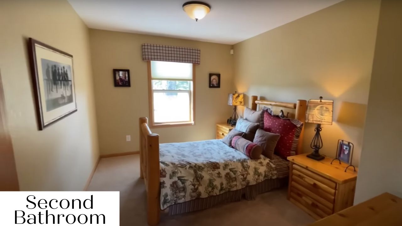 Second bedroom in three-bed modular home