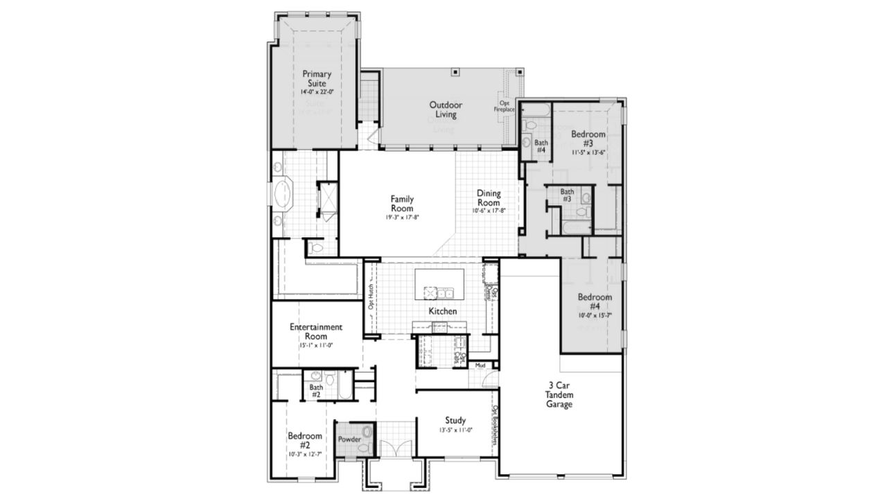 Austin texas custom home floor plan