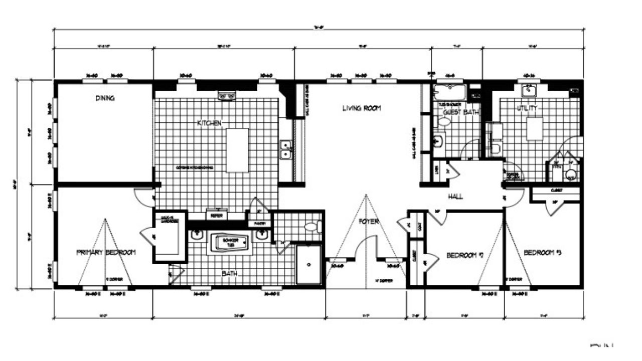 Karsten Homes Double wide floor plan