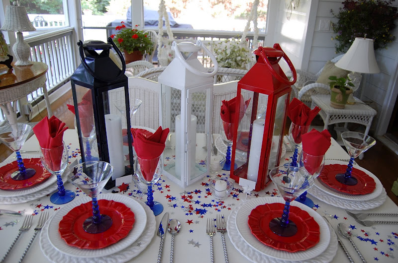 4th of July table centerpieces