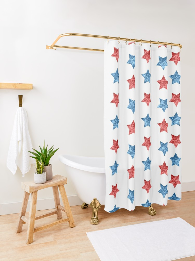 Patriotic shower curtain