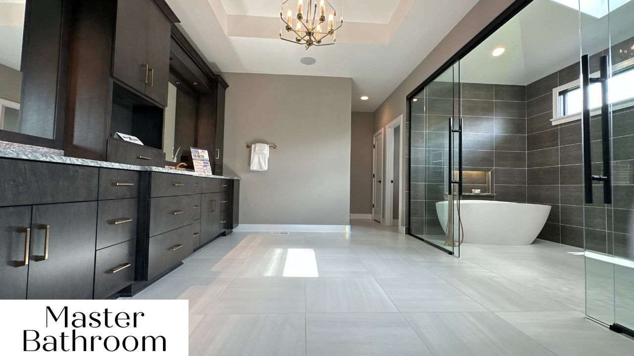 modern home design master bathroom