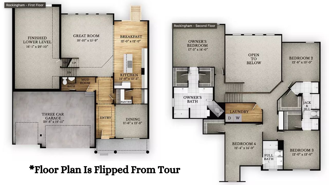 rockford homes split level house floor plan